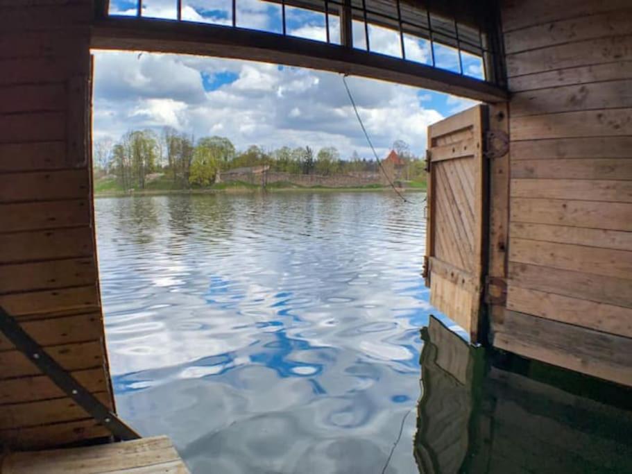 Bed&boat Two-story Boathouse On Lake+boat Alūksne