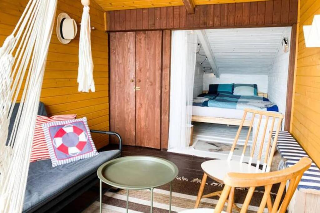 Bed&boat Two-story Boathouse On Lake+boat Aluksne